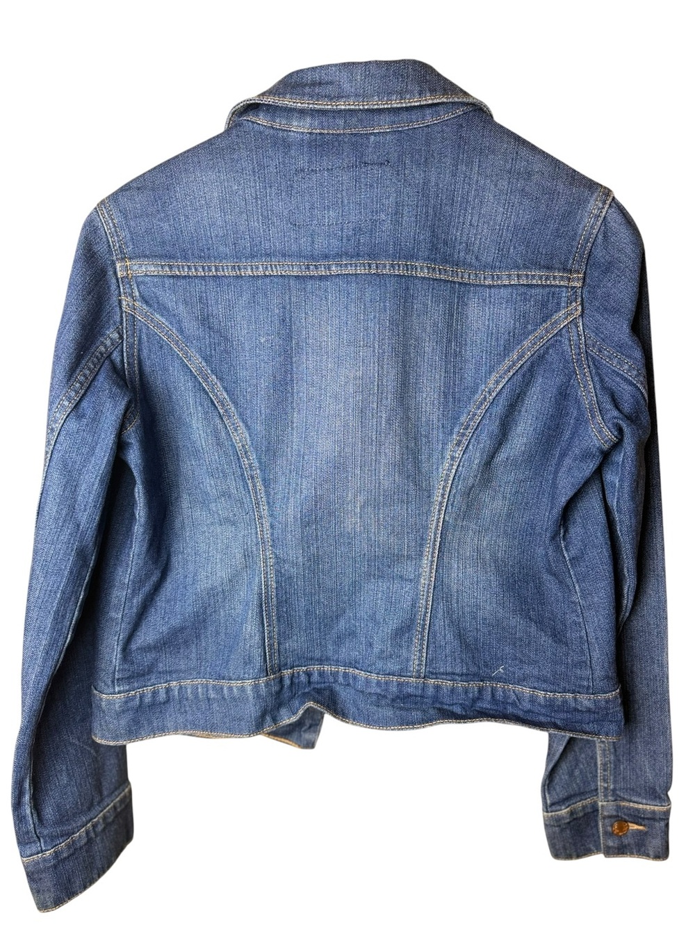 Levi Strauss Signature Denim Trucker Jacket Medium Wash Stretch M - Picture 3 of 9